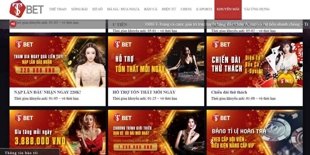 T8bet và những chương trình khuyến mãi cực hot năm 2022